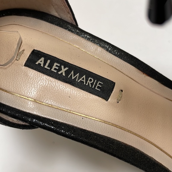 Alex Marie black beaded cut out heels size 6.5 - Picture 5 of 10